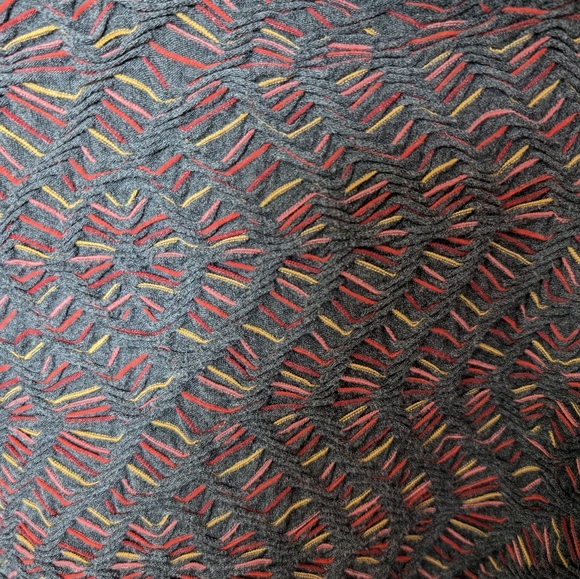 Sno Skins Womens Long Sleeve Cowl Collar Knit Top M Black Multi Color - Picture 4 of 5